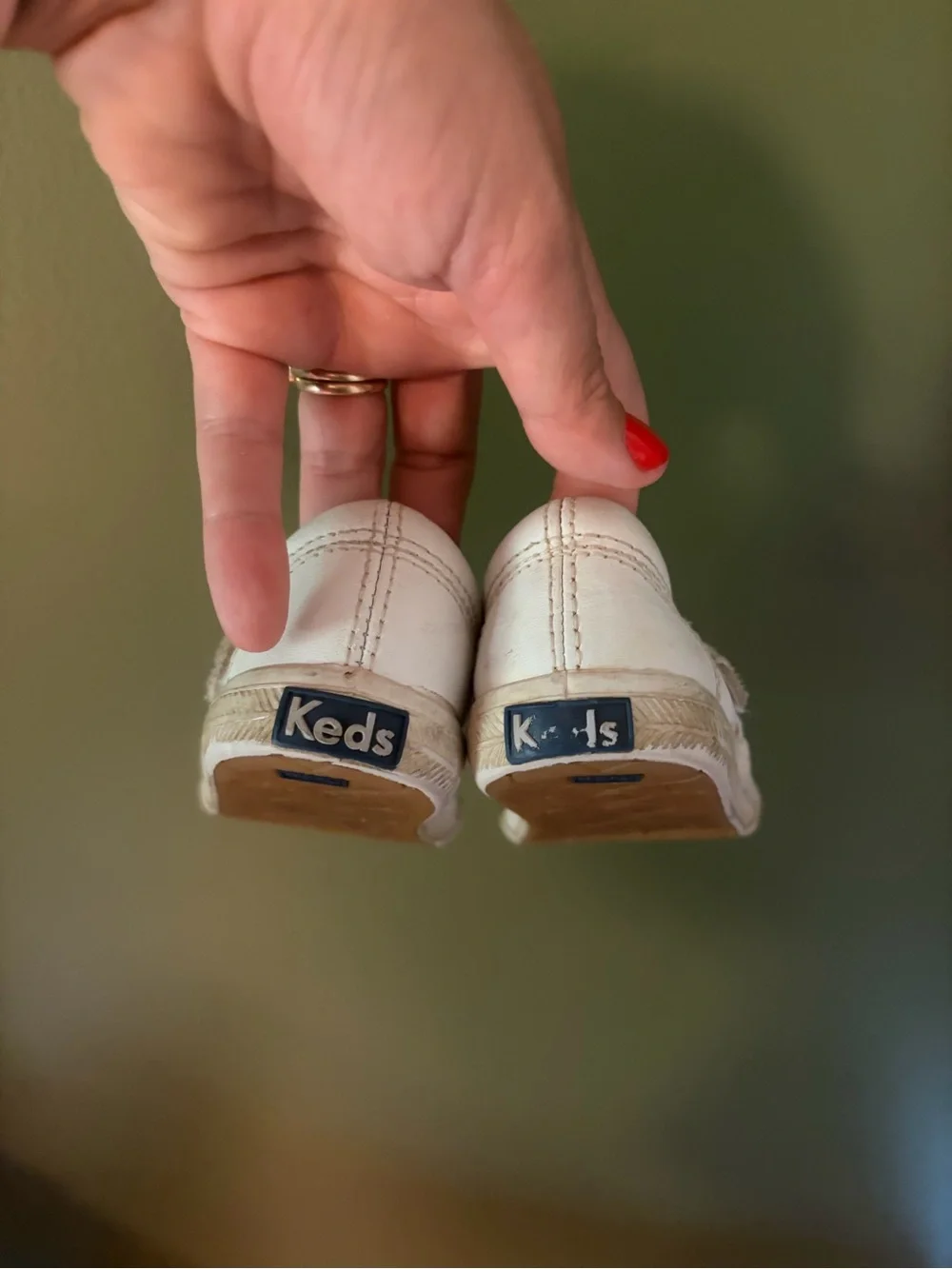 Keds White Kids Mary Jane Walker Shoes
